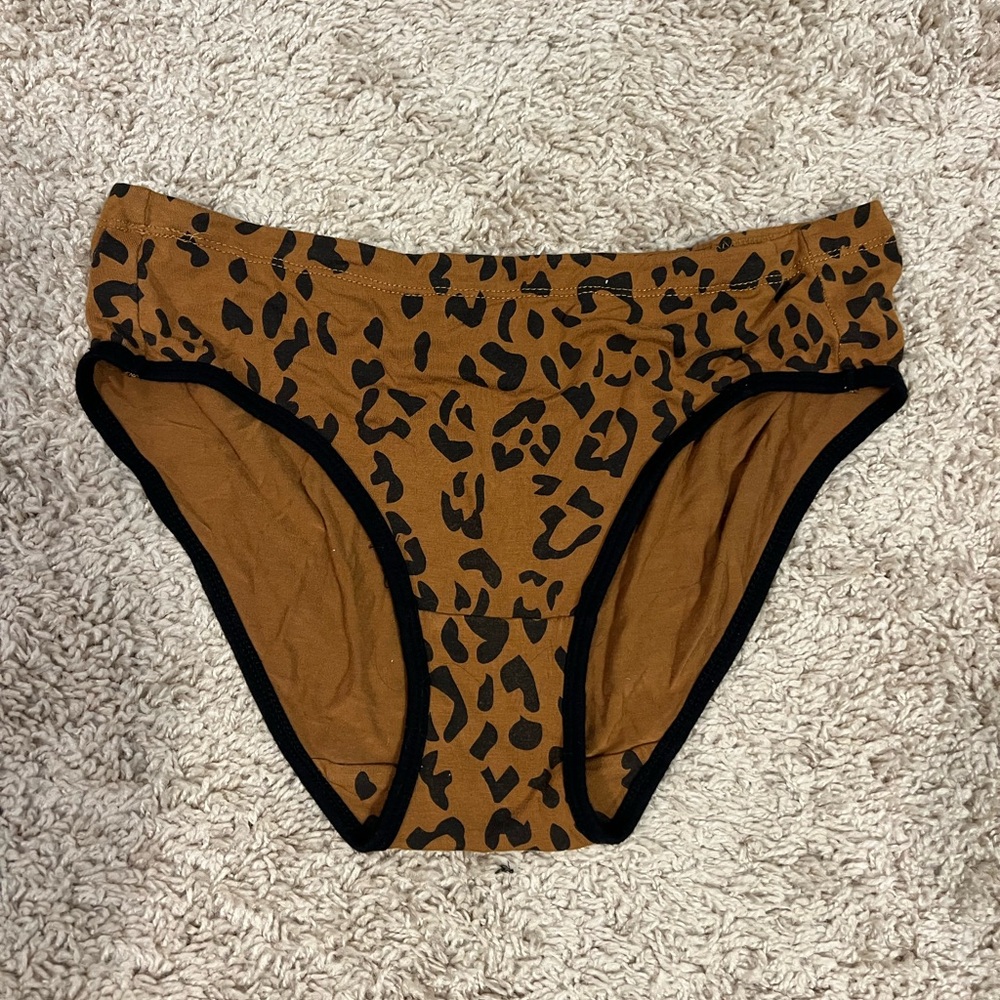 Kyte BABY Leopard Print Panties - Brown and Black